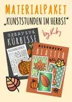 Vorschau - Arbeitsblätter - Materialpaket „Kunststunden im Herbst“🍁 - Deckblatt