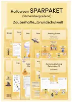 Vorschau - Unterrichtsreihen - Halloween SPARPAKET (fächerübergreifend) - Deckblatt