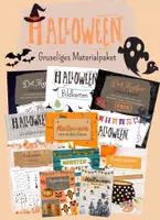 Vorschau - Arbeitsblätter - Gruseliges Materialpaket für Halloween - Deckblatt