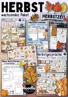 Aperçu - Jeux - Herbst / Herbstzeit - Deutsch DaF DaZ Bundle - Page de couverture