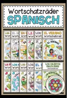 Vorschau - Arbeitsblätter - WORTSCHATZRÄDER (Spanisch) - SPARPAKET (wachsendes Paket) - Deckblatt