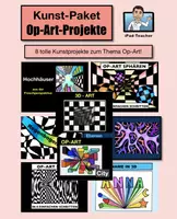 Vorschau - Stundenentwürfe - Op-Art Megapaket: 16 eindrucksvolle Kunstprojekte rund um Optical Art - Deckblatt