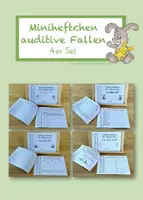 Vorschau - Arbeitsblätter - Miniheftchen auditive Fallen 4er-SET – Teil 1 - Deckblatt