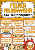 Vorschau - Arbeitsblätter - Feuer Materialpaket - Deckblatt