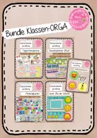 Vorschau - Poster - Klassenmanagement - Bundle 2 - Tagestransparenz, Ziel der Woche, Materialkarten, Klassenzimmer-Gestaltung - Deckblatt