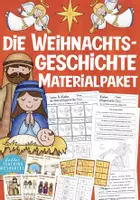 Vista previa - Unidades / Secuencias / Situaciones de Aprendizaje - Weihnachten Deutsch Religion Bundle (Weihnachtsgeschichte) - Portada