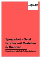 Vorschau - Stundenentwürfe - Sparpaket - Gerd Schäfer mit Modellen & Theorien (Stundenentwürfe / Präsentationen) - Deckblatt