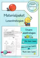 Vorschau - Arbeitsblätter - Materialpaket: Lesestrategien erlernen und üben (Klasse 3/4) - Deckblatt