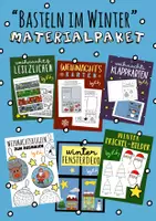 Vorschau - Mal- und Bastelvorlagen - „Basteln in der Weihnachtszeit“ Materialpaket 🎅🏼 - Deckblatt
