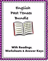Vista previa - Hojas de trabajo - English Past Tenses Big Bundle: Top 6 Resources @35% off! (Aprende Inlgés) - Portada