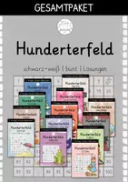Vorschau - Arbeitsblätter - GESAMTPAKET | Hunderterfeld | 3-fach differenziert - Deckblatt