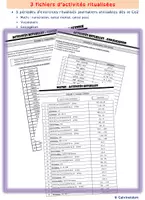 Aperçu - Feuilles d'exercices - Rituels Ce2 - Activités de vocabulaire, numération, calcul et conjugaison - Page de couverture