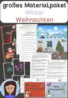 Vorschau - Arbeitsblätter - Weihnachts- und Winterpaket Deutsch - Deckblatt