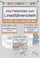 Vorschau - Arbeitsblätter - Linealführerschein - Bundle - Deckblatt