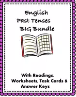 Vorschau - Arbeitsblätter - English Past Tenses Big Bundle: Top 12 Resources @40% off! (Englisch Lernen Paket) - Deckblatt