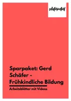 Vorschau - Arbeitsblätter - Sparpaket: Gerd Schäfer - Frühkindliche Bildung (Arbeitsblätter mit Videos) - Deckblatt