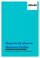 Vista previa - Hojas de trabajo - Paquete de ahorro: Naciones Unidas (hojas de trabajo con soluciones) - Portada