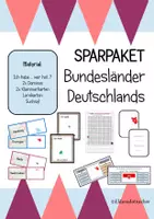 Vorschau - Arbeitsblätter - Sparpaket Bundesländer Deutschlands - Deckblatt