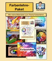 Vorschau - Stundenentwürfe - KUNST-Bundle: 20 Materialpakete zum Thema Farbenlehre!! - Deckblatt