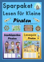 Vorschau - Arbeitsblätter - Sparpaket Lesen für Kleine: Piraten (Klassen 1 und 2) - Deckblatt