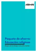 Vista previa - Hojas de trabajo - Paquete de ahorro: Educación religiosa (hojas de trabajo con soluciones) - Portada