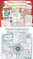 Vorschau - Arbeitsblätter - "Winter und Weihnachten" großes, wachsendes Materialpaket - DaZ - Deckblatt