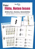 Vorschau - Arbeitsblätter - Notenlesen lernen und Flöte spielen - Notenlehre - Musik - Deckblatt