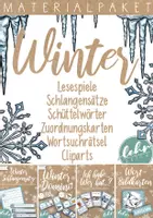 Vorschau - Arbeitsblätter - Winter im Deutschunterricht 1. bis 2. Klasse - Deckblatt