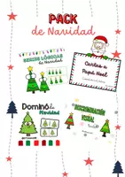 Vista previa - Hojas de trabajo - PACK NAVIDAD: Diviértete aprendiendo - Portada