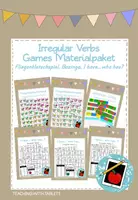 Vorschau - Spiele - Materialpaket: Irregular Verbs Games (Fliegenklatschspiele, Bazinga, I have... who has?) - Deckblatt