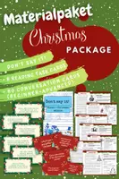 Vorschau - Spiele - Super Christmas Package - Conversation Cards, Reading Task Cards & Don't Say It! (Christmas and Winter Version) - Deckblatt