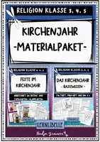 Vorschau - Unterrichtsreihen - Das katholische Kirchenjahr - Materialpaket - Deckblatt