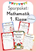 Vorschau - Arbeitsblätter - Sparpaket: Mathematik 1. Klasse #silvesterknaller25 - Deckblatt