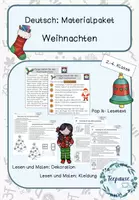 Vorschau - Arbeitsblätter - Weihnachten Deutsch | Materialpaket - Deckblatt
