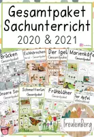Vorschau - Stundenentwürfe - Gesamtpaket Sachunterricht - Klasse 1 & 2 (über 3000 Seiten) - Deckblatt