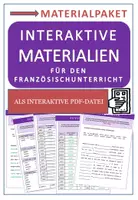 Vorschau - Arbeitsblätter - Französisch: Interaktive Materialien für den Französischunterricht - Materialpaket - Deckblatt