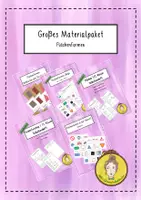 Vorschau - Arbeitsblätter - Materialpaket Flächenformen - Deckblatt