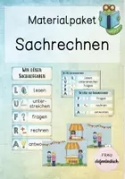 Vorschau - Fördermaterial/Inklusion - Kleines Materialkapet Sachrechnen - Deckblatt