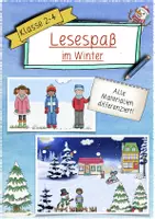 Vorschau - Arbeitsblätter - Winter Lesespaß Grundschule (2 Logicals & 1 Lesespur) für Klasse 2-4 - Deckblatt