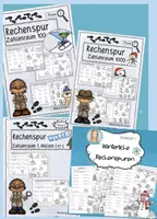 Vorschau - Arbeitsblätter - Rechenspuren Winter Paket Klasse 1-4 | Mathematik Grundschule - Deckblatt