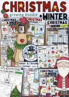 Vorschau - Arbeitsblätter - Christmas and Winter 🎄🇬🇧 - wachsendes Materialpaket Englischunterricht - Deckblatt