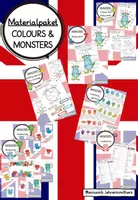 Vorschau - Arbeitsblätter - Materialpaket: monsters & colours (Klasse 1-2) - Deckblatt