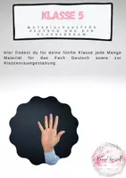 Vorschau - Unterrichtsreihen - Klasse 5 - Deutsch und Klassenraumgestaltung - Materialpaket - Deckblatt