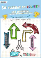 Vista previa - Elementos para la creación de materiales - Clipart • 36 flechas • para uso comercial solo con fines educativos - Portada