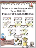 Vorschau - Arbeitsblätter - Frühlings-Bundle für den Anfangsunterricht - Deckblatt