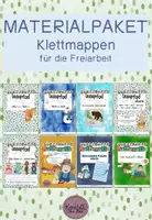 Vorschau - Arbeitsblätter - Materialpaket: Klettmappen für die Freiarbeit (verschiedene Fächer & Themen) - Deckblatt