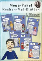 Vorschau - Arbeitsblätter - Rechenmalblätter Mega-Paket | Klasse 1 - Deckblatt
