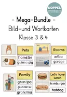 Vorschau - Präsentationen/Tafelbilder - Mega-Bundle "Bild-und Wortkarten Klasse 3 & 4" - Deckblatt