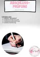 Vorschau - Unterrichtsreihen - Großes Paket für die Abschlussprüfung im Fach Deutsch - Deckblatt