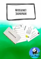 Vorschau - Arbeitsblätter - Materialpaket Jugendsprache - Deckblatt